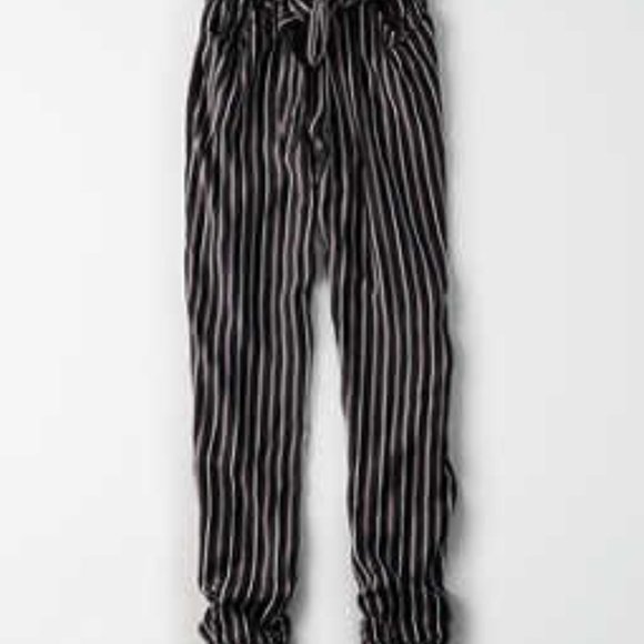 See You Monday Women Striped Blue White Pants Sz S - Picture 2 of 4